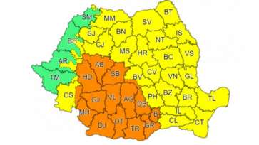 Avertizarea de furtuni s-a extins în toată țara. În București va fi cod portocaliu de ploi torențiale și vijelii puternice